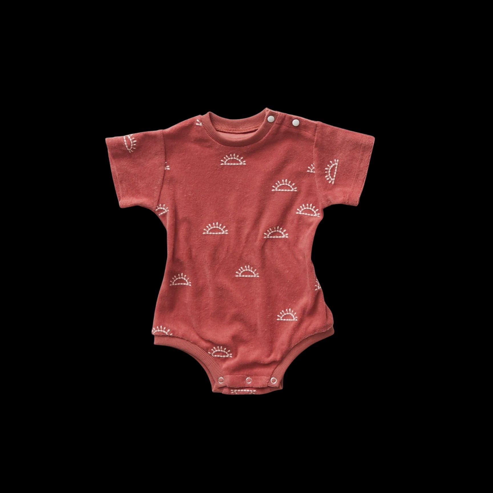 Pink Embroided Sun Onesie