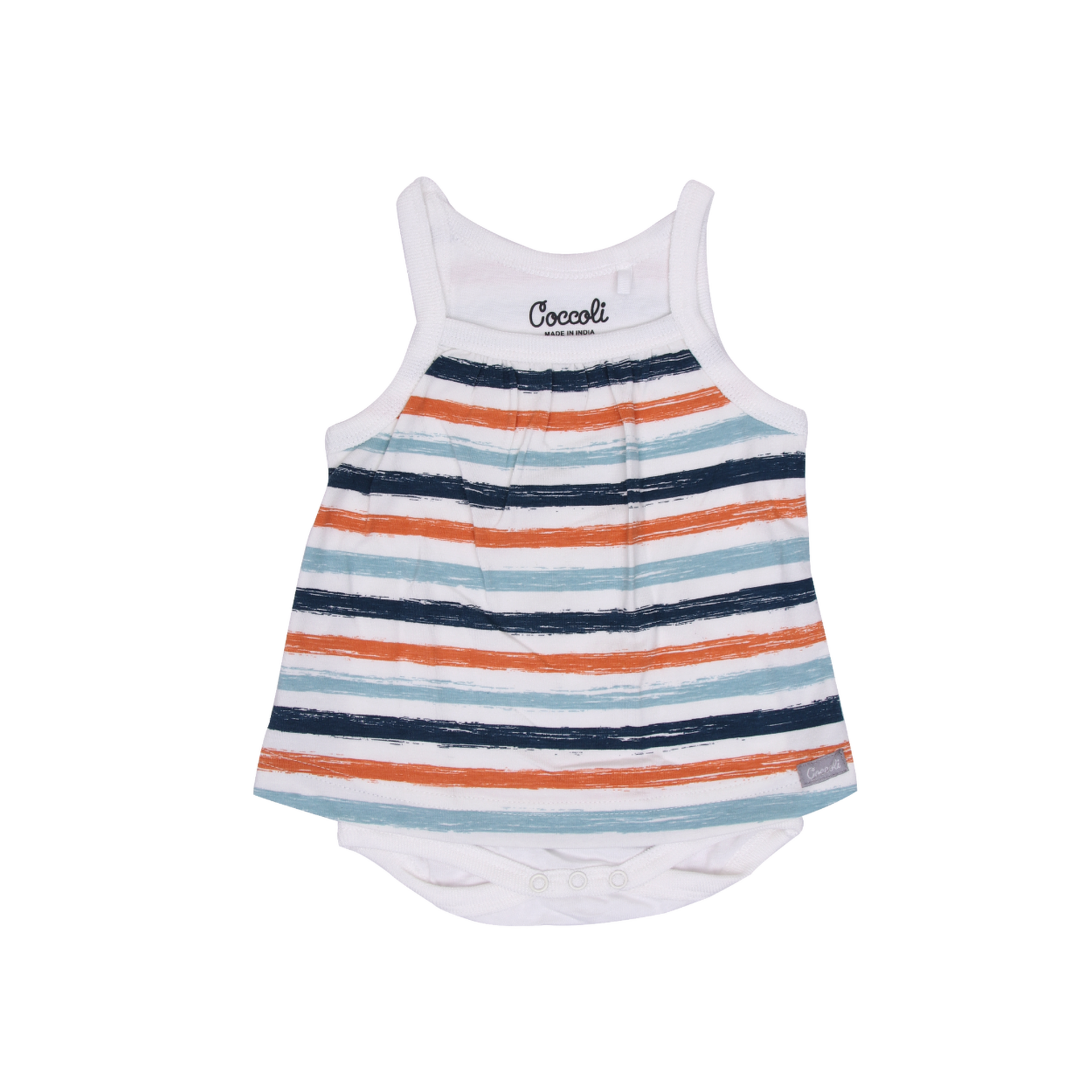 Modern Stripe Skirt Onesie