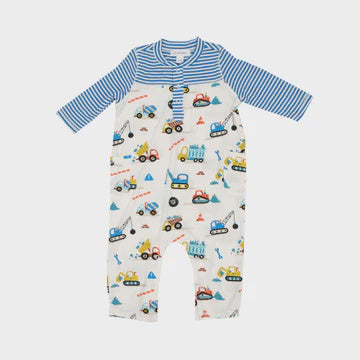 Crayon Construction Truck Romper