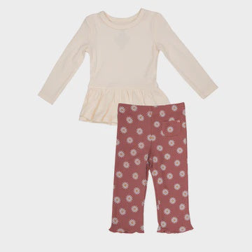 Daisy Dot Peplum and Flare Pant