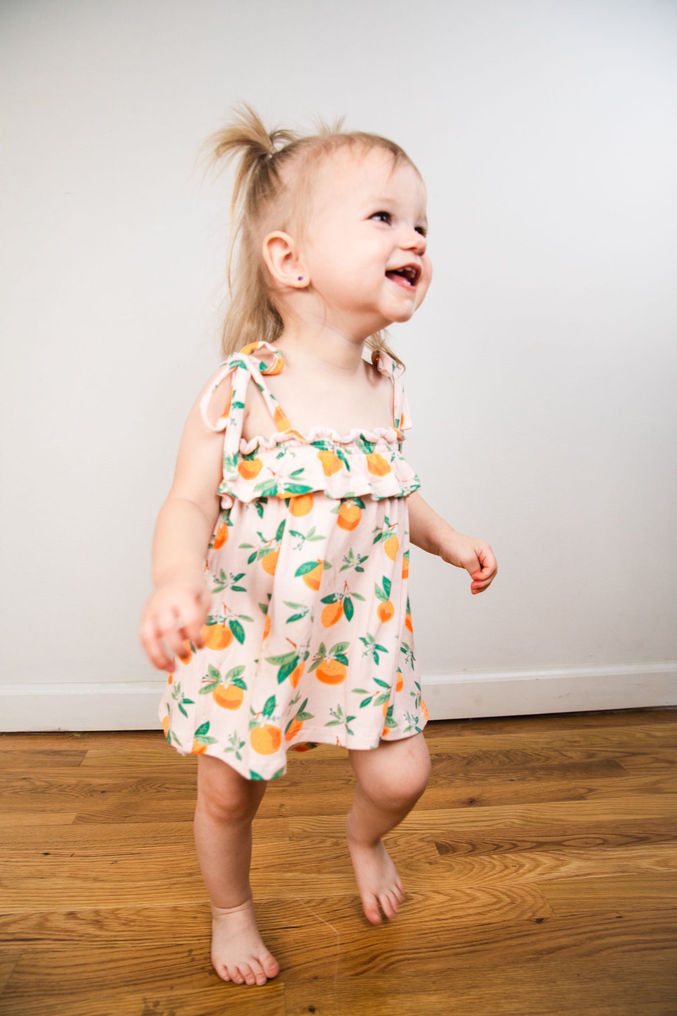 Orange Blossom Ruffle Top & Bloomer